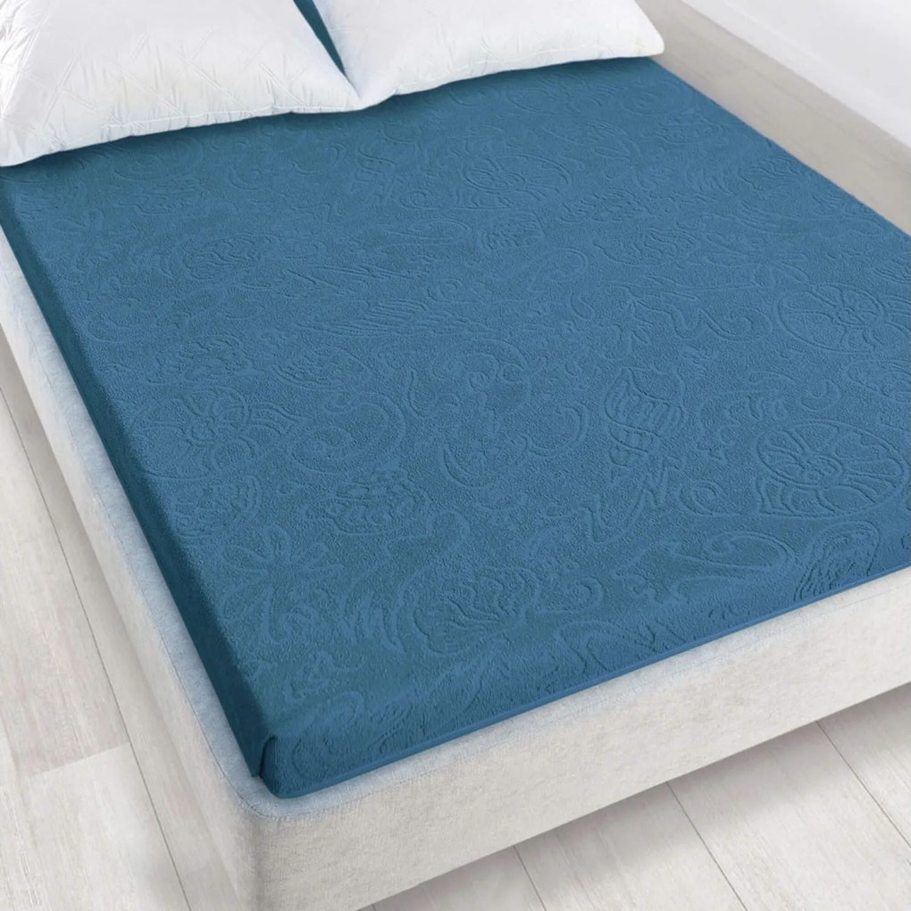 ŽAKÁROVÉ PRESTIERADLO TULIP04 175X220 CM TMAVOMODRÉ