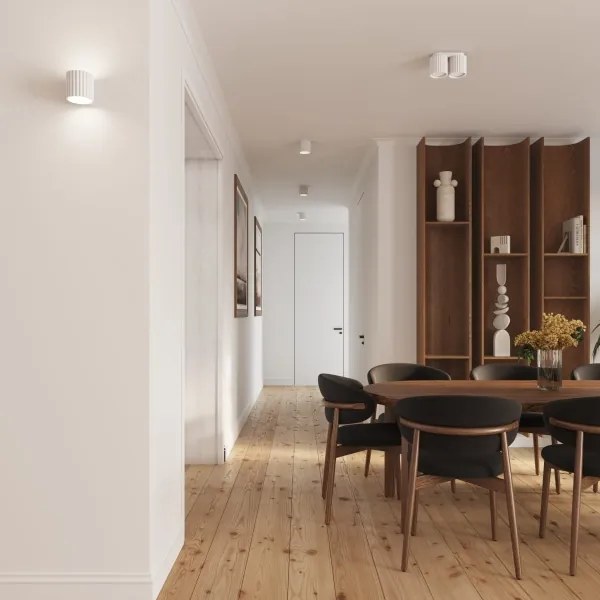 Sollux SL.1780 - Bodové svietidlo AURA 2xGU10/10W/230V biela