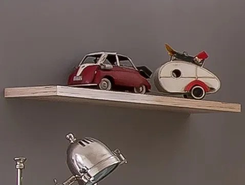 Nástenná polica Cariba, 78 cm, dub san remo%