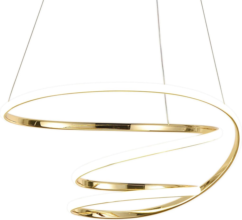 Toolight Toolight, LED stropné svietidlo 51cm, 72W, 4000K, G080-1CP, zlatá matná, OSW-09739