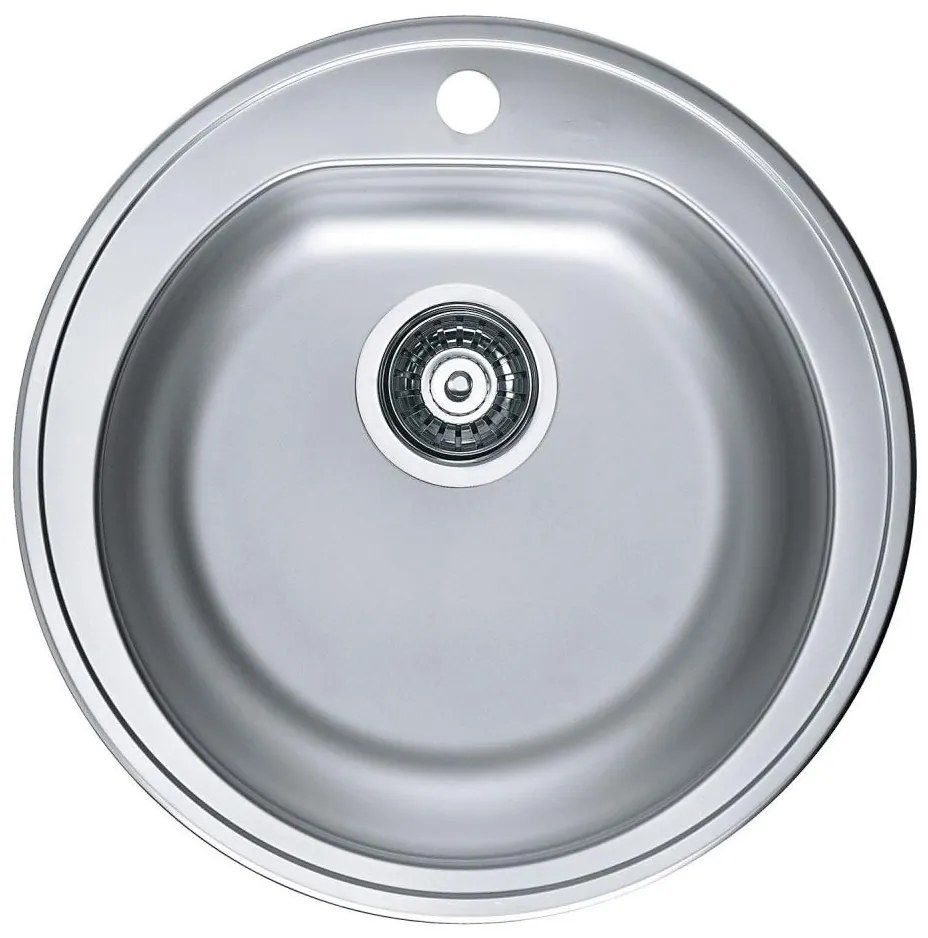 ALVEUS 1116756 - Kuchynský drez FORM pr. 51 cm matná oceľ/satin, hĺbka 18,5 cm