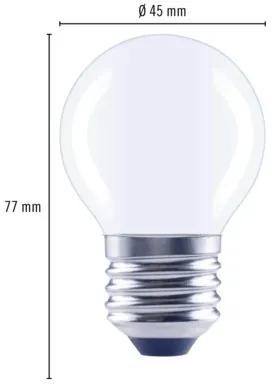 LED žiarovka FLAIR G45 E27 6W/60W 806lm 2700K matná stmievateľná
