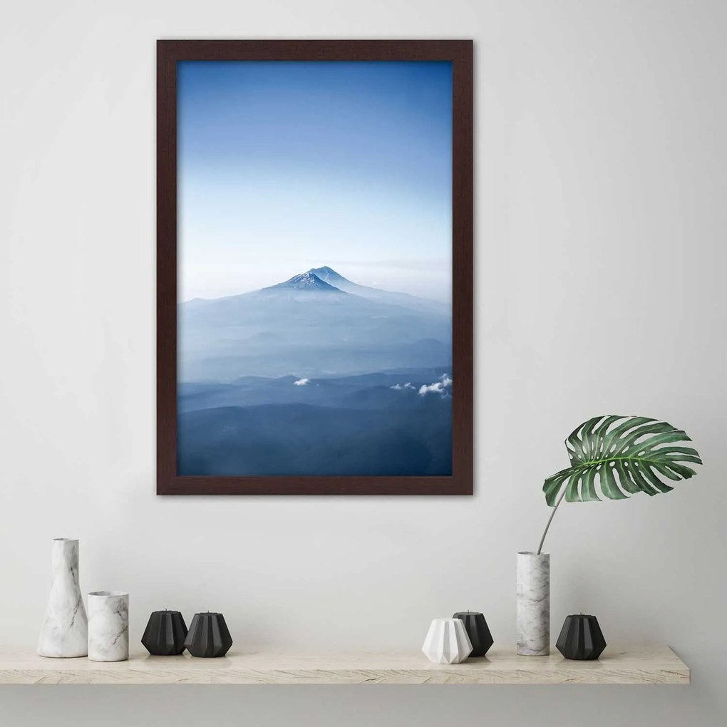 Gario Plagát Pohľad na vrcholky hôr Farba rámu: Bez rámu, Rozmery: 40 x 60 cm