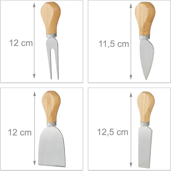 Servírovacia doska WARNA s príborom, bambusová