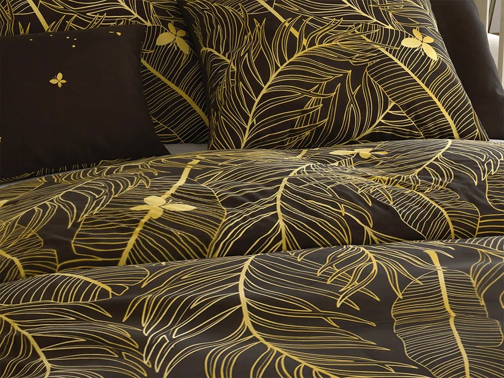 Obliečky z mikrovlákna VISATA čierne Rozmer obliečky: 2 ks 70 x 80 cm | 160 x 200 cm