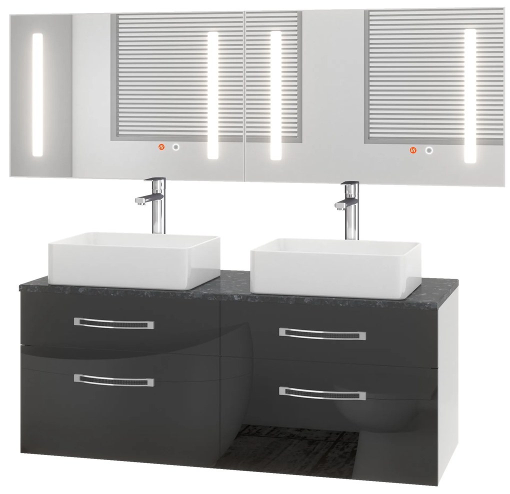 Kúpeľňový nábytok Euphoria EUP P 120D/0/W/B/0/BK/MB