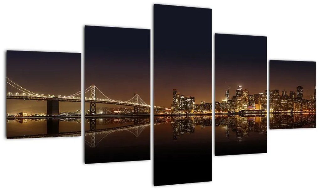 Obraz nočného mesta