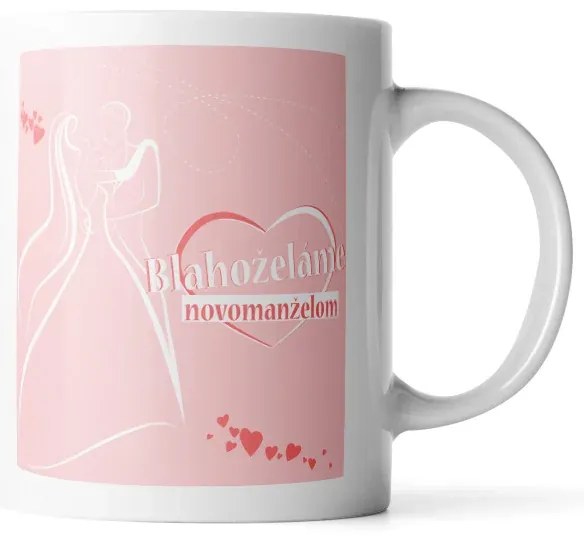 Sablio Hrnček Blahoželáme novomanželom - 330 ml - standard