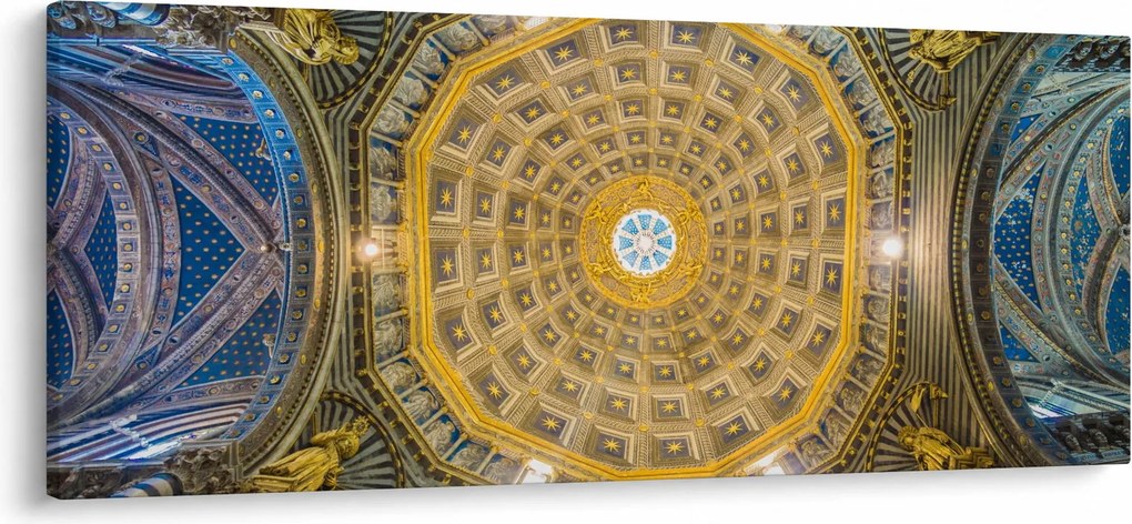 Obraz stropu Sienského kostola (120x50 cm)