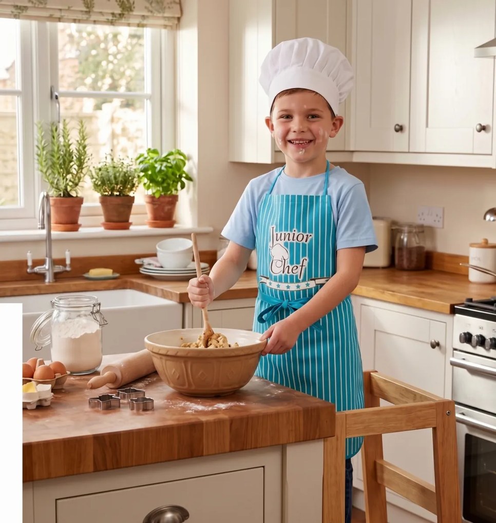 Zástera detská, Junior Chef, tyrkysová