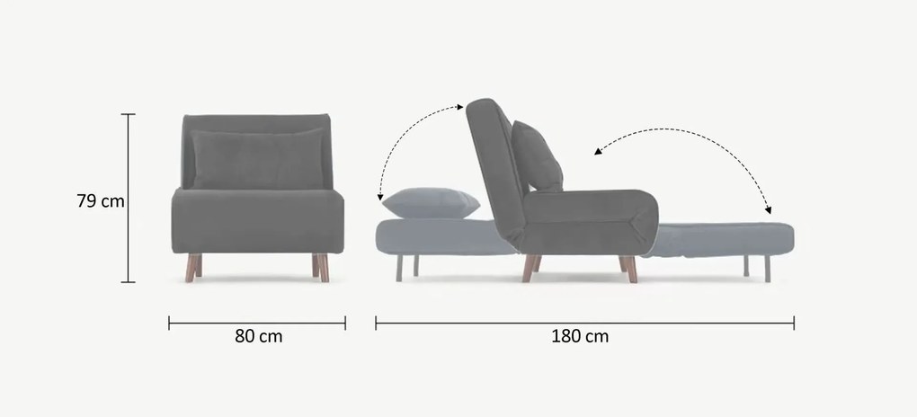 Rozkládací křeslo Single Folde - výber z 5 prevedení