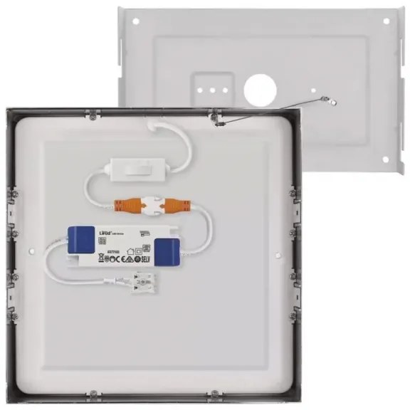 LED Stropné svietidlo LED/21W/230 3000/3500/4000K 22,5x22,5 cm chróm