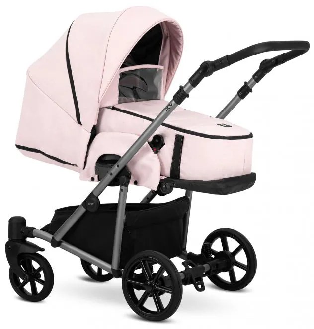 Kočík Kunert Roy grey frame 3v1 - pink