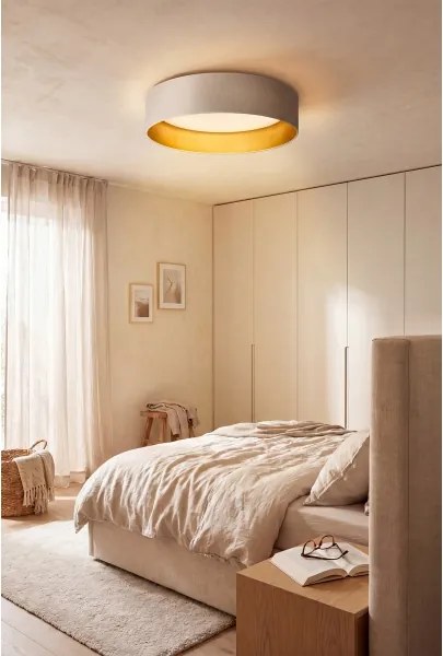 BRILAGI-LED Stropné svietidlo VELVET SIMPLE LED/36 W/230 V 3000 K pr. 55 cm krémová/zlatá