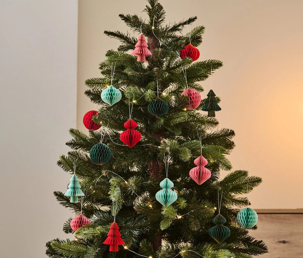 Ozdoby na vianočný stromček, 16-dielna súprava