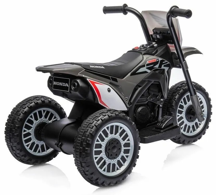 Baby Mix Detská elektrická motorka Honda CRF 450R, sivá