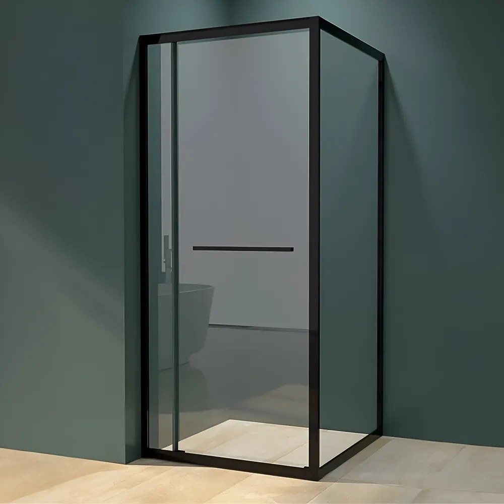 Firenze Sprchový kút Black 6mm 80cm