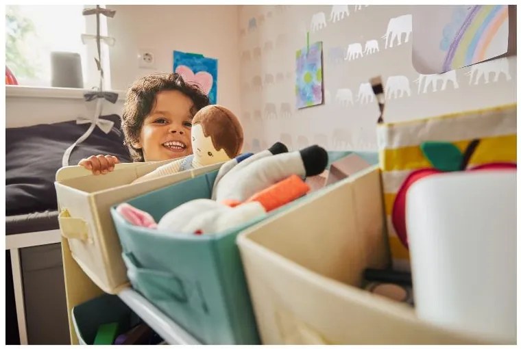 Livarno home Regál do detskej izby (dúhový/žltý) (100384983)