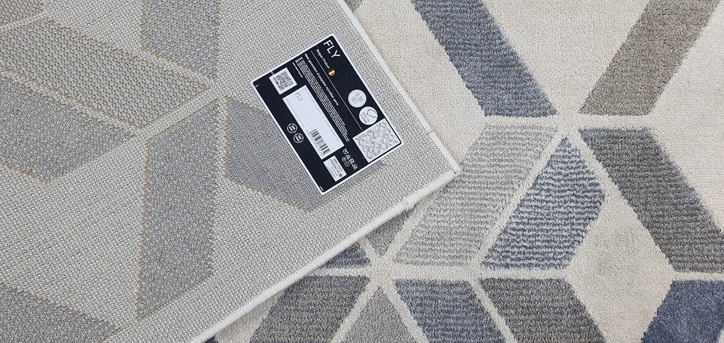 Spoltex, Kusový koberec Fly 67316-461 Grey, 200x290, šedá, chodba / predsieň