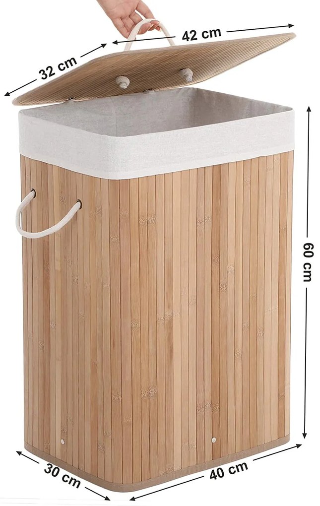 Kôš na bielizeň Donna 60x40x30 cm