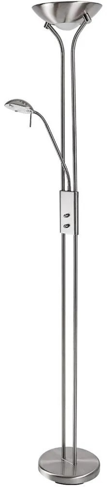 Brilagi - Stmievateľná stojacia lampa SCARLETT 1xR7s/230W/230V+1xG9/40W matný chróm