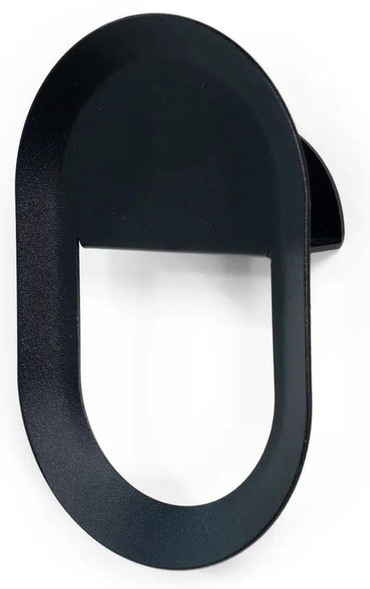 Čierny nástenný oceľový háčik Coucou – Spinder Design