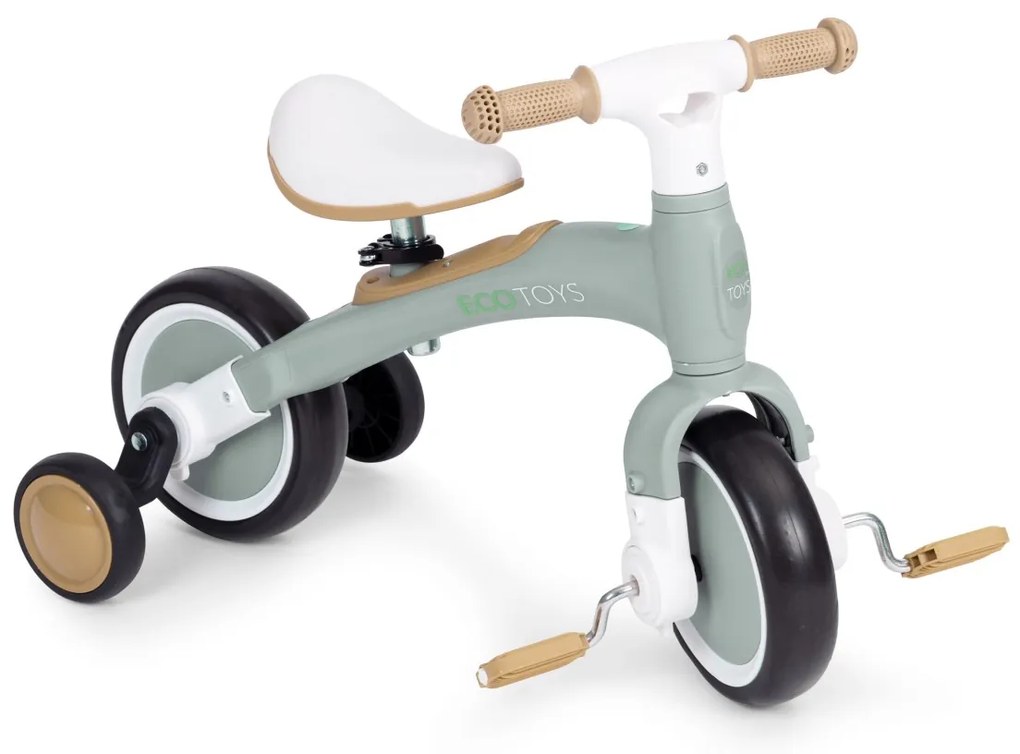 Dětské odrážedlo 3v1 COMBO ECOTOYS zelené