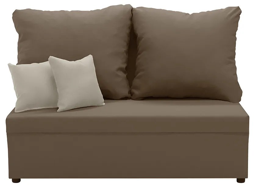 Dvojmiestna pohovka s funkciou spania TOMI 2 Světle hnědá/krémová