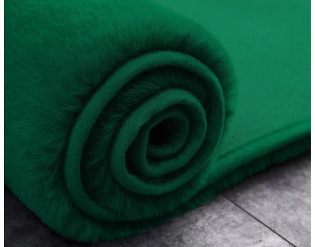 Zelený okrúhly koberec Rabbit Rozmer: 90