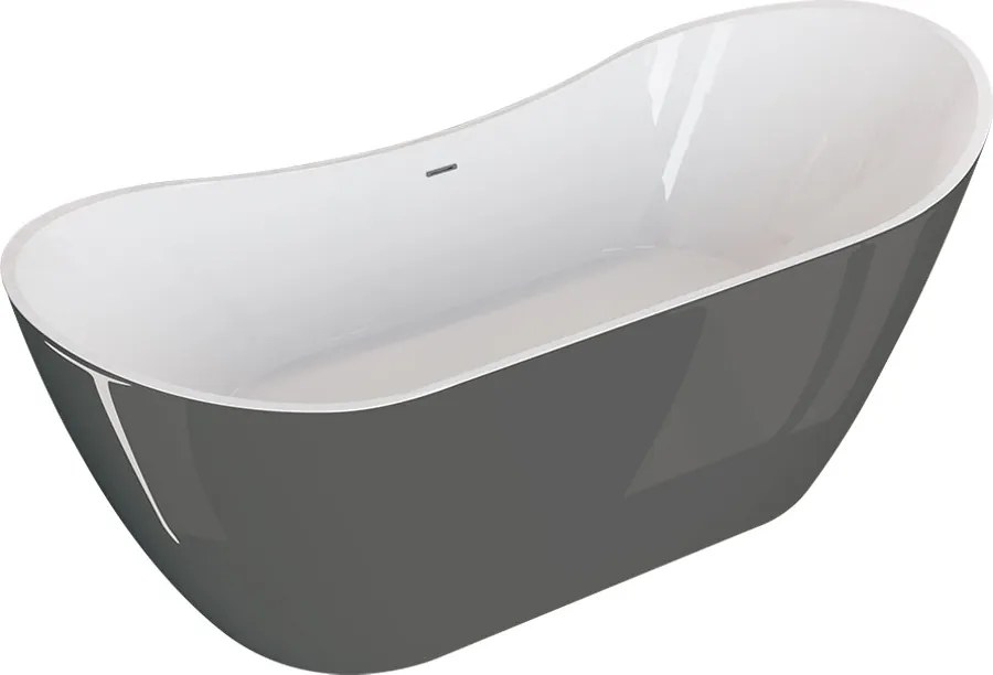 Polimat Akrylátová voľne stojaca vaňa Abi 180x80 POLIMAT-Rozmery: 180x80, POLIMAT-Farba vane: Biela / biela lesk