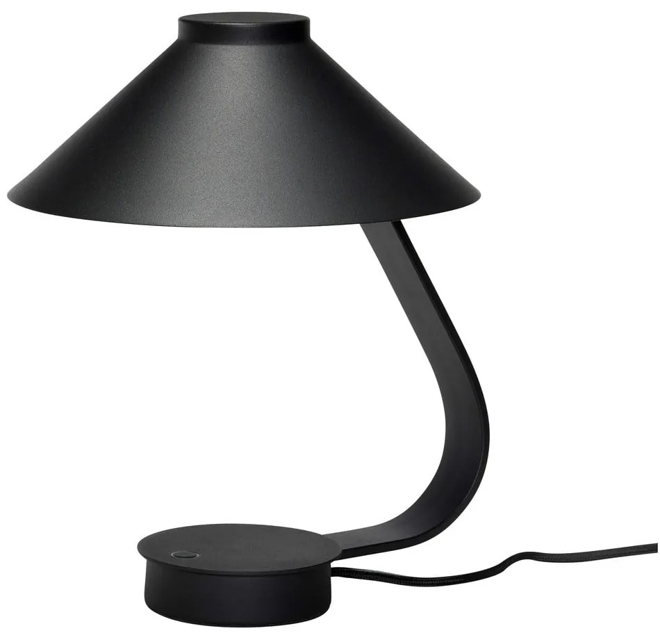 Čierna LED stmievateľná stolová lampa (výška 31 cm) Muri – Hübsch