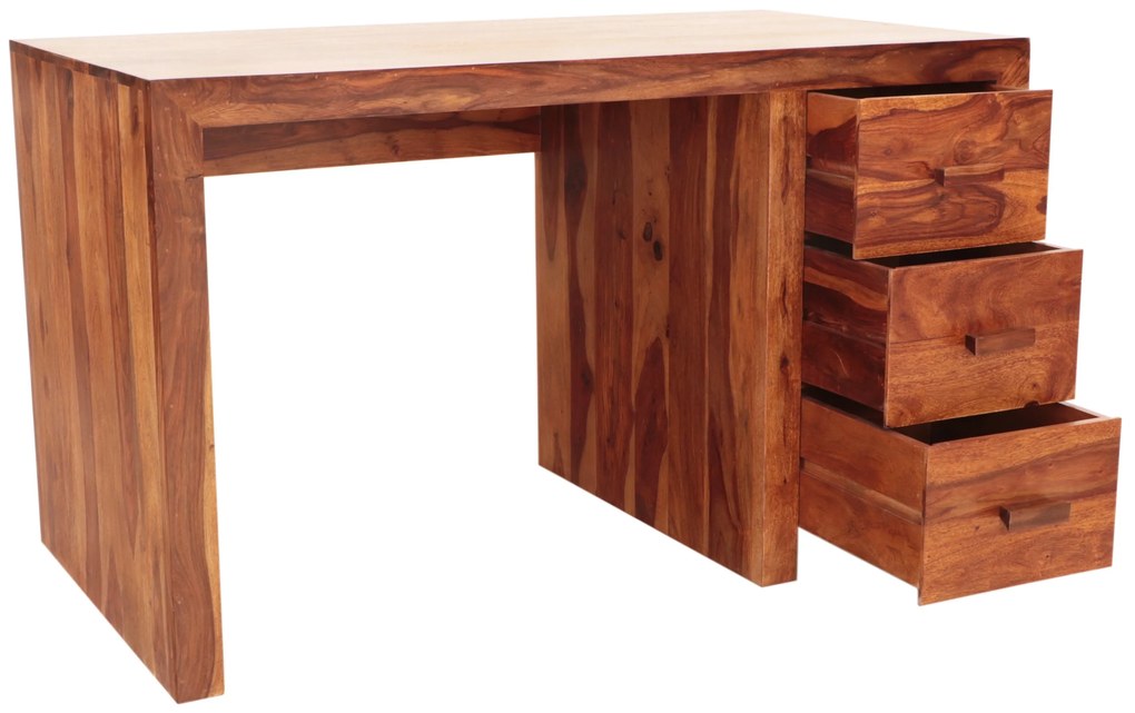 furniture-nabytek.cz - Počítačový stůl masiv z dřeva palisandr 130x76x70