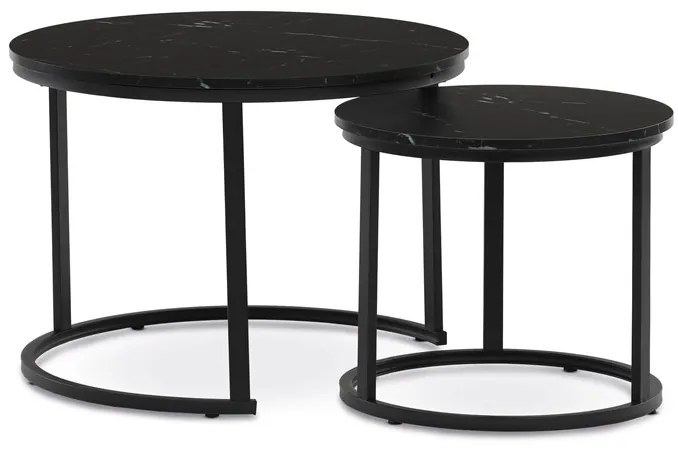 Autronic BONTEC Konferenčný stolík 70x70cm, mdf, divoký dub, CT-X7122 OAK Farba: Čierna