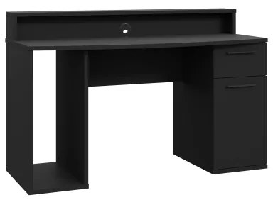 Písací stôl s podsvietením IVAR, čierny