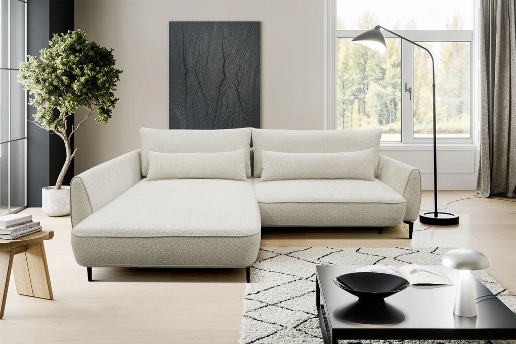 XXXLutz ROHOVÁ SEDAČKA, textil, krémová MID.YOU - Sedačky - 001574005701