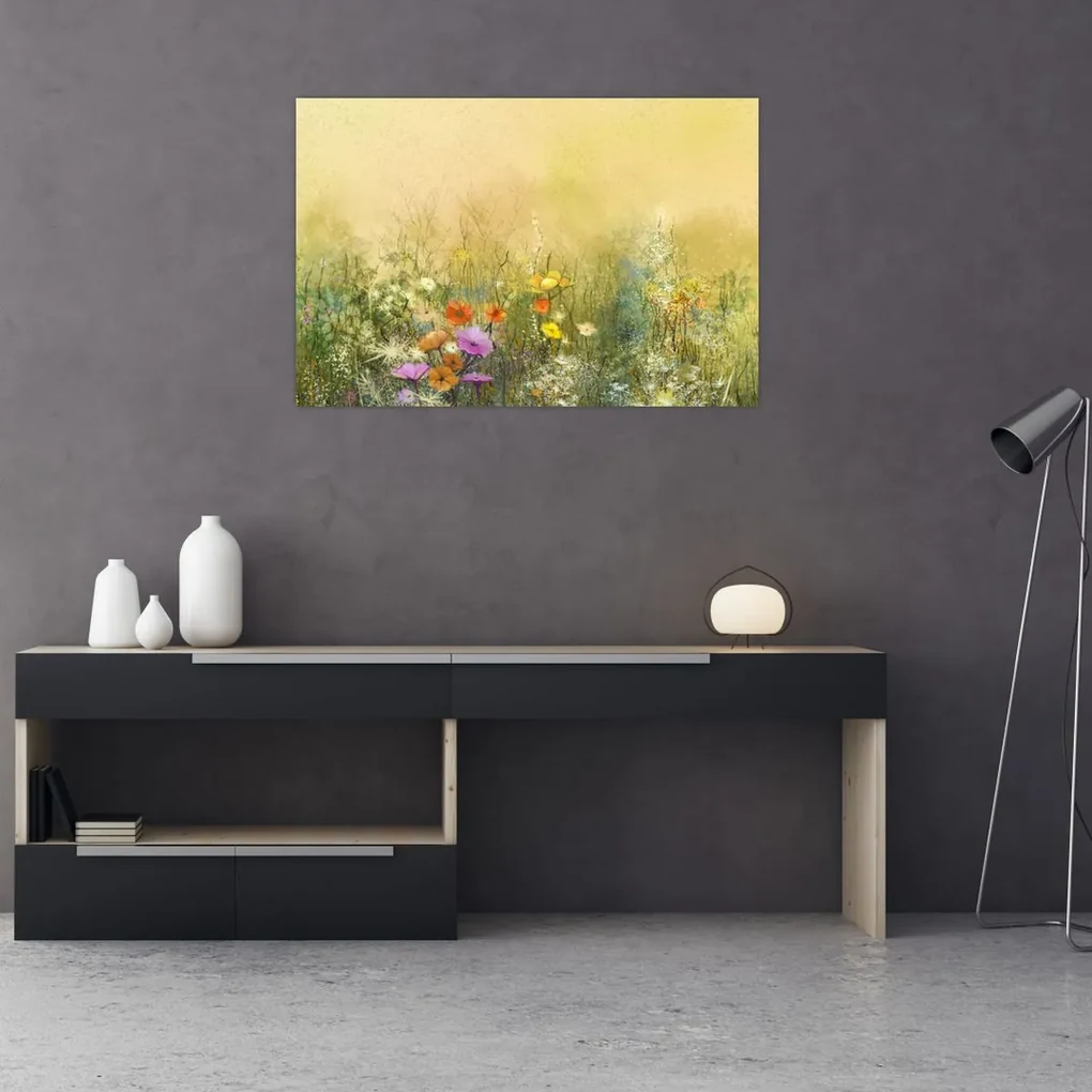 Obraz - Maľovaná lúka (90x60 cm)