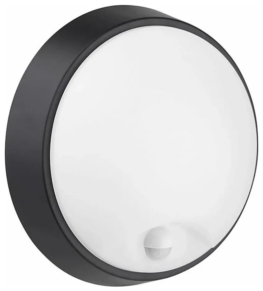 Greenlux LED Vonkajšie nástenné svietidlo so senzorom LED/12W/230V IP65 čierna GXPS040v2