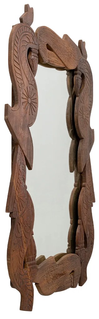 Bracket zrkadlo hnedé 110x172 cm