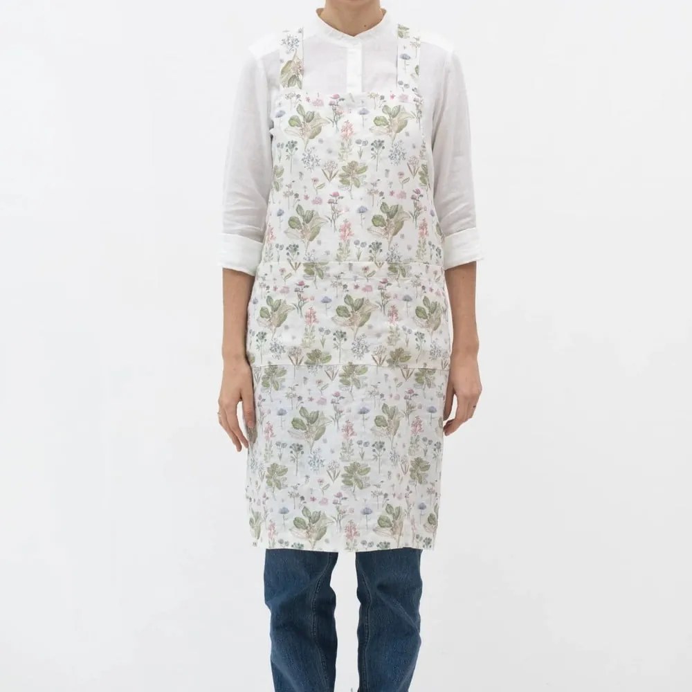 Ľanová zástera White Botany – Linen Tales