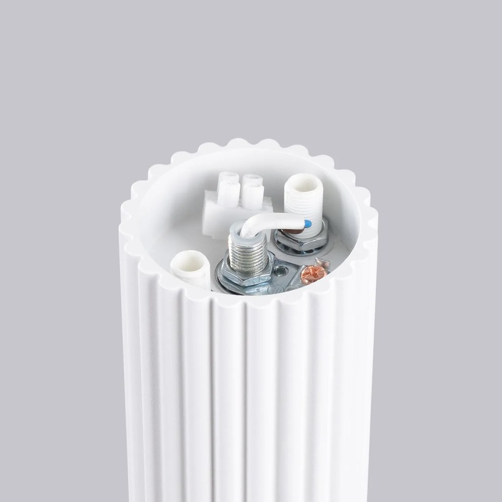 Stropné svietidlo Halo, 1x biele sklenené tienidlo, w