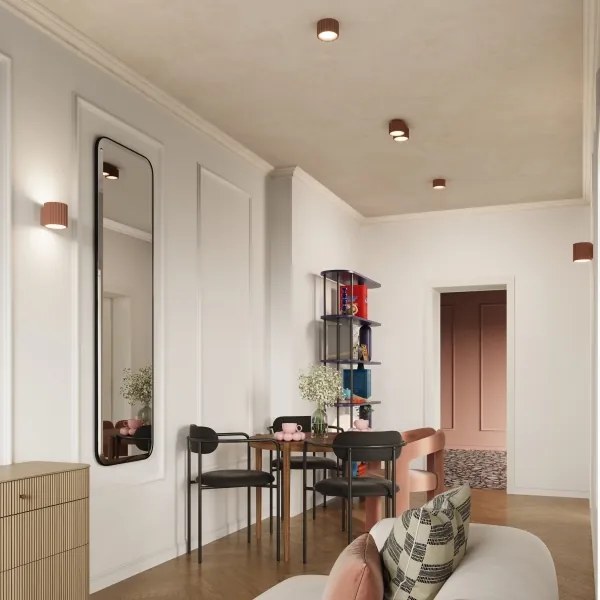 Sollux  SL.1807 - Točkovna svetilka AURA 1xGX53/10W/230V 6 cm rjava