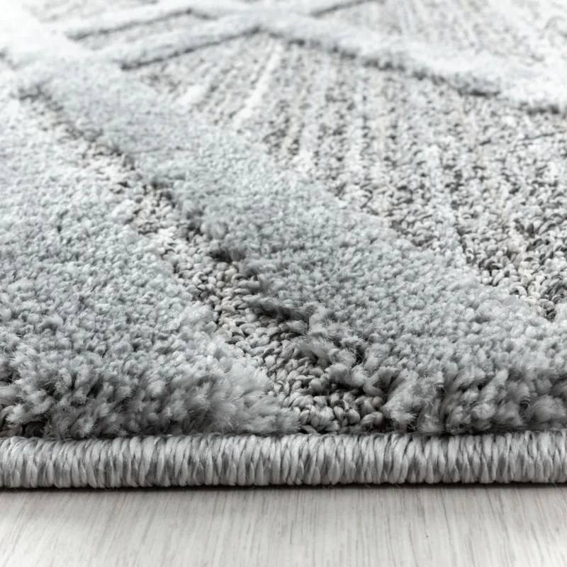 Ayyildiz, Kusový koberec Pisa 4706 Grey, 60x110, šedá, obývacia izba