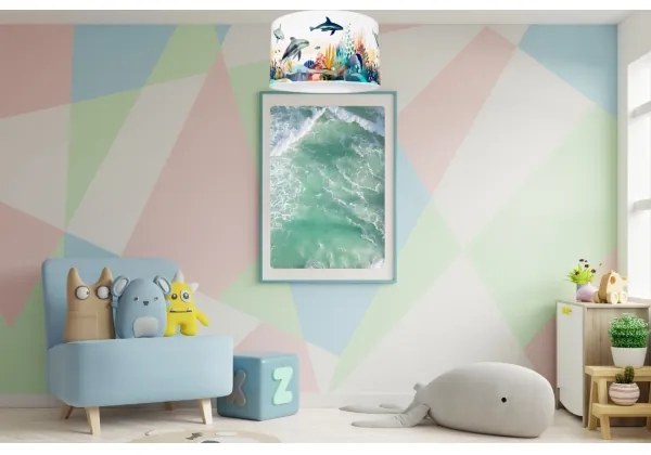 Detské stropné svietidlo OCEAN 1xE27/60W/230V