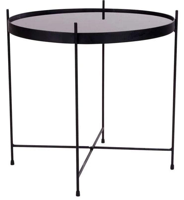 Čierny Konferenčný stolík Venezia 48 × 48 × 48 cm HOUSE NORDIC