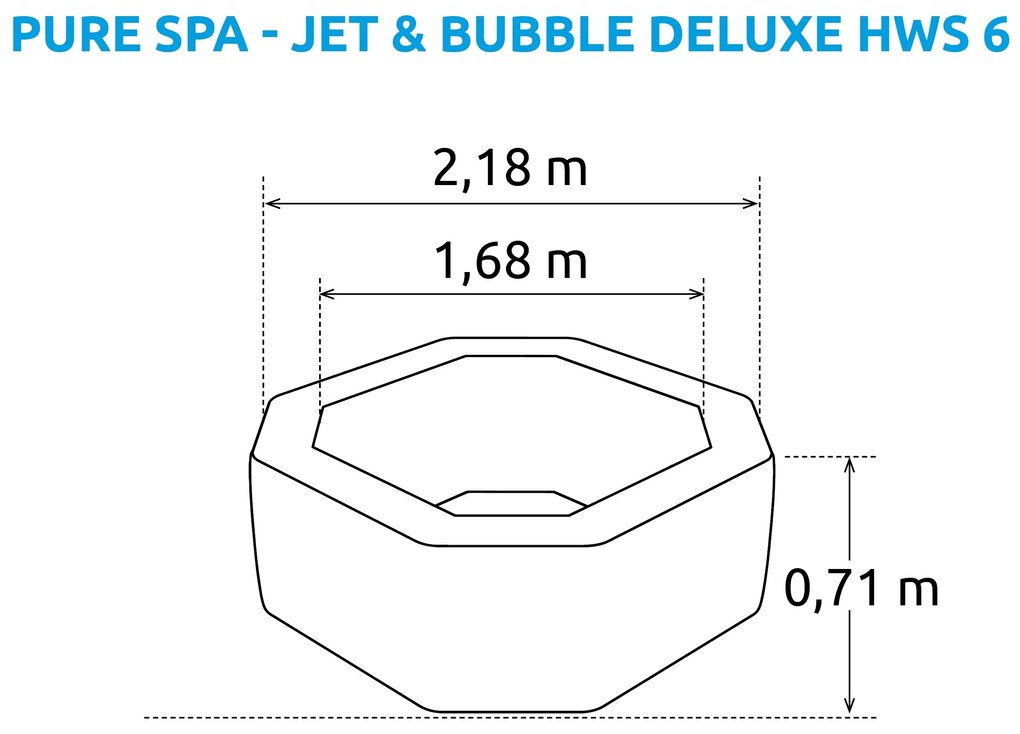 Marimex | Vírivý bazén Pure Spa - Jet & Bubble Deluxe HWS 6 | 11400256