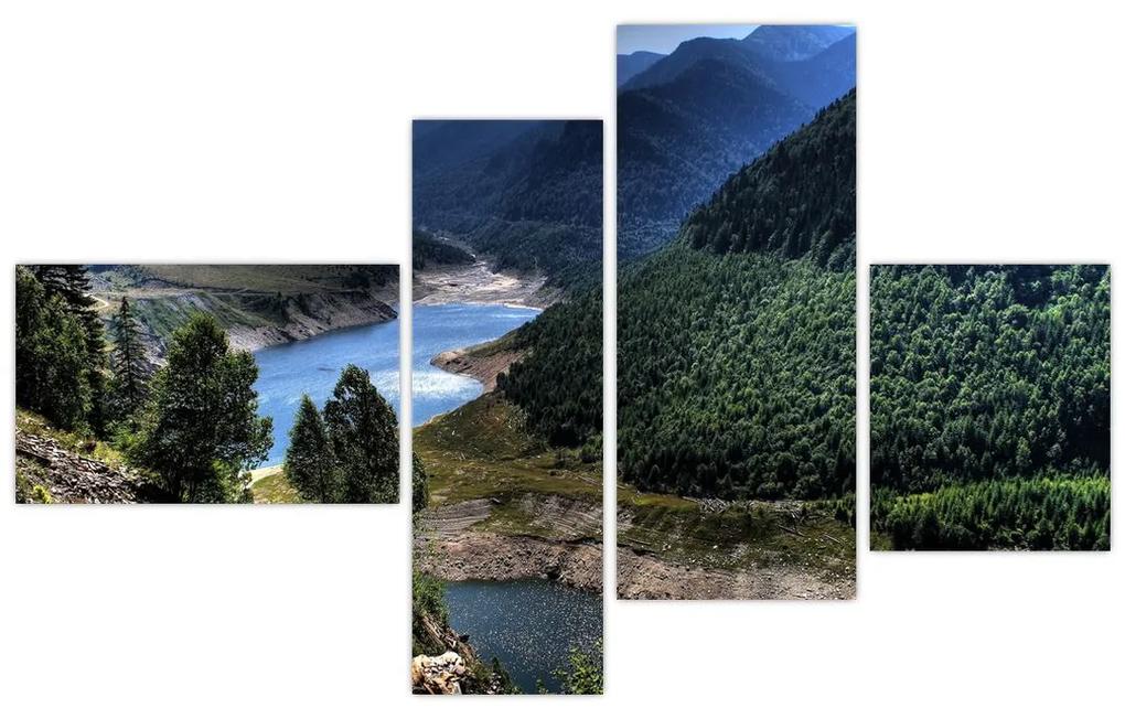 Obraz rieky medzi horami