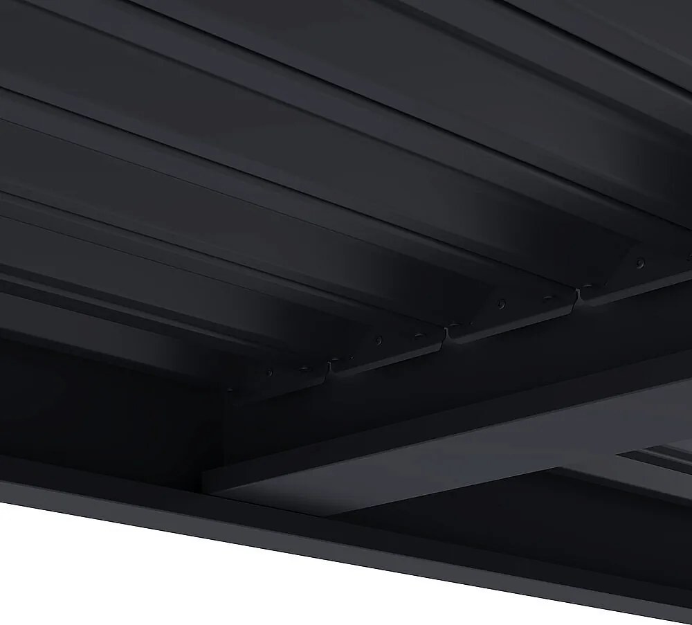 DEOKORK Záhradná hliníková pergola do stien 4x4 m (antracit)