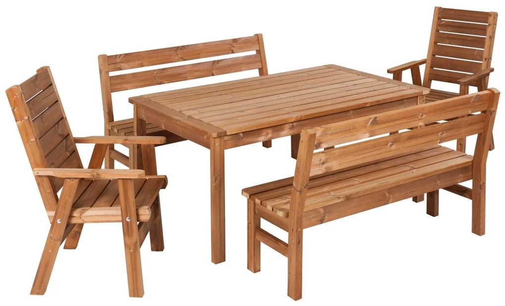 Záhradný set z masívu ThermoWood - PROWOOD - SET L3 - Samostatný set