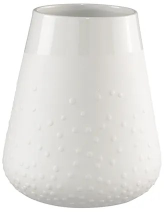 Räder Biela porcelánová váza DOTS