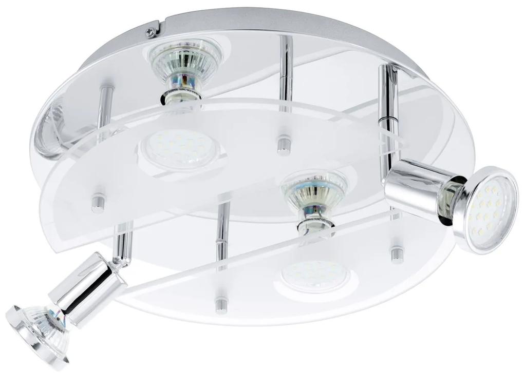 EGLO LED stropné svietidlo CABO, 4xGU10, 3W, teplá biela, 29cm, okrúhle